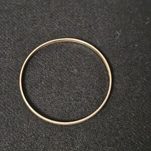 Minimalist Silver toned Bangle Bracelet | Slim Stackable Classic